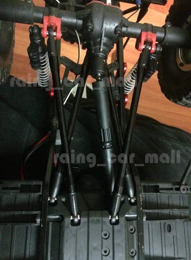 Benedict Harry مجموعة من 10 قطع من وصلات قضبان الألومنيوم لسيارات الزحف التي تعمل بالتحكم عن بعد Axial SCX10 II 90046 90047 بمقياس 1/10 #B - Image 5
